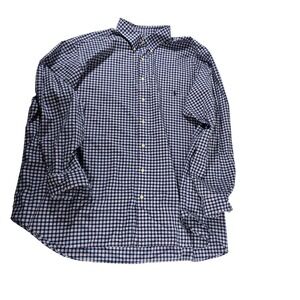 Ralph Lauren Mens 3XB 3TG Gingham Check Long Sleeve Button Down Shirt Stretch